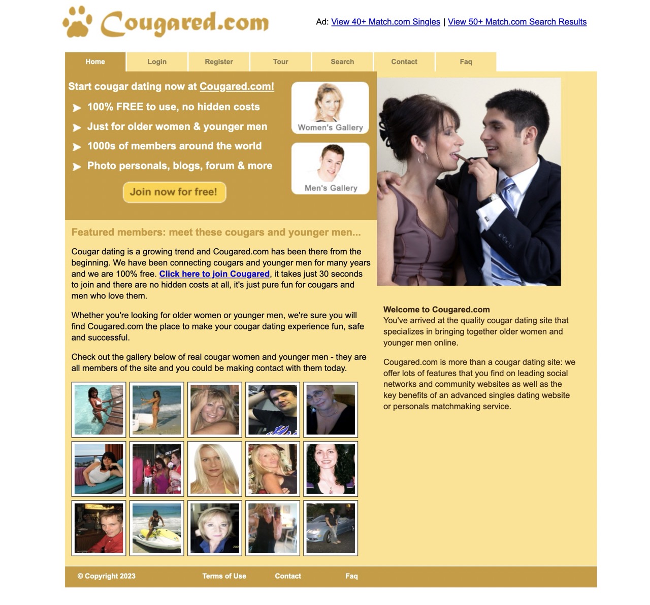 cougared-review-homepage