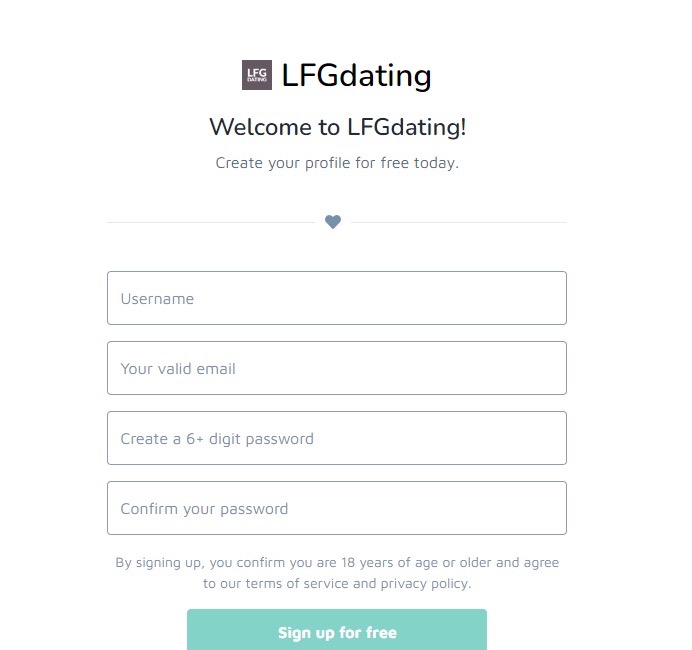 LFGdating-review-signup
